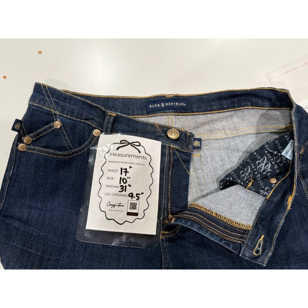Rock & Republic Kasandra Bootcut Jeans Blue Denim Rx R012396 Size 14 M Mens - Picture 12 of 12